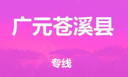 广州到广元苍溪县物流专线-广州物流到广元苍溪县-（无盲点-派送）