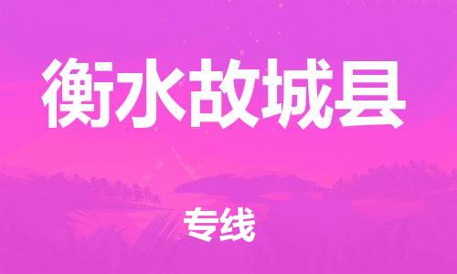 深圳到衡水故城县物流专线-为冷链行业保驾护航深圳至衡水故城县货运